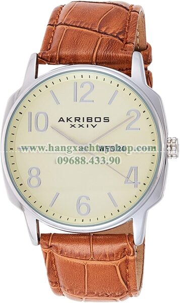 Akribos XXIV AK801BR Analog Display Japanese Quartz Brown-hangxachtayshop
