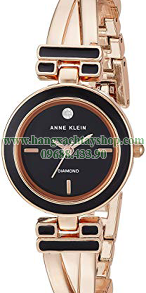 Anne-Klein-AK-2622BKRG-Diamond-Accented-Black-and-Rose-Gold-Tone-Bangle-Watch-hangxachtayshop