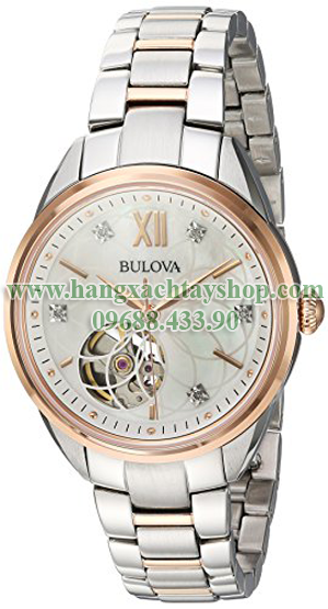 Bulova-Two-Tone-Automatic-Exhibition-Diamond-Watch-hangxachtayshop Bulova-Two-Tone-Automatic-Exhibition-Diamond-Watch-hangxachtayshop