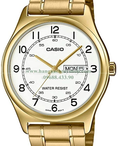 Casio MTP-V006G-7B Gold Tone Stainless Steel-hangxachtayshop