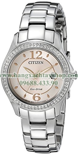 Citizen FE1140-86X Swarovski Crystal Stainless Steel Watch-hangxachtayshop Citizen FE1140-86X Swarovski Crystal Stainless Steel Watch-hangxachtayshop