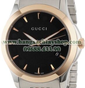 Gucci nam YA126410 Gucci timeless Steel and Pink PVD Black Dial Watch-hangxachtayshop Gucci nam YA126410 Gucci timeless Steel and Pink PVD Black Dial Watch-hangxachtayshop