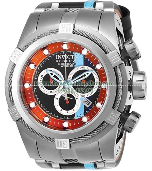 Invicta Reserve Stainless Steel Quartz Watch Leather-Synthetic-hangxachtayshop
