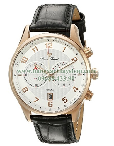 Lucien Piccard LP-11187-RG-02S Navona Chronograph Leather Band-hangxachtayshop Lucien Piccard LP-11187-RG-02S Navona Chronograph Leather Band-hangxachtayshop