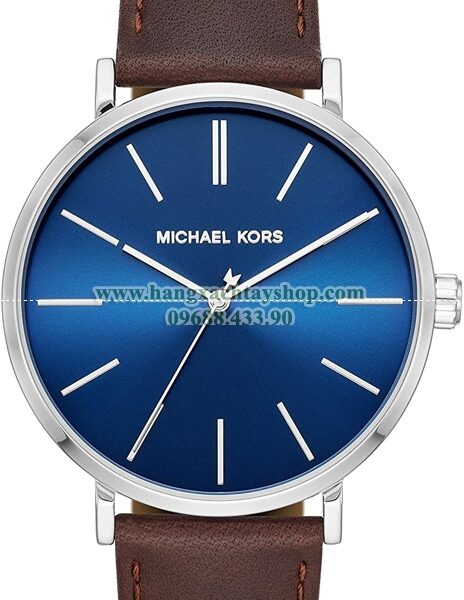 Michael Kors Auden Three-Hand Silver-Tone Alloy Watch MK7146-hangxachtayshop