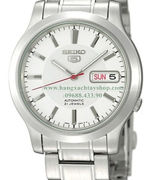 Seiko SNK789 Seiko 5 Automatic White Dial Stainless-Steel Bracelet-hangxachtayshop