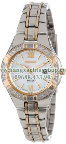 Seiko SUT068 Dress Solar Classic Diamond-Accented Two-Tone Stainless Steel Watch-hangxachtayshop Seiko SUT068 Dress Solar Classic Diamond-Accented Two-Tone Stainless Steel Watch-hangxachtayshop