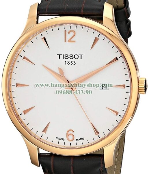 Tissot T0636103603700 Analog Quartz Brown Leather Strap Silver Dial-hangxachtayshop