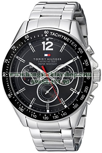 ommy Hilfiger 1791104 Sophisticated Sport Analog Display Quartz Silver Watch-hangxachtayshop ommy Hilfiger 1791104 Sophisticated Sport Analog Display Quartz Silver Watch-hangxachtayshop